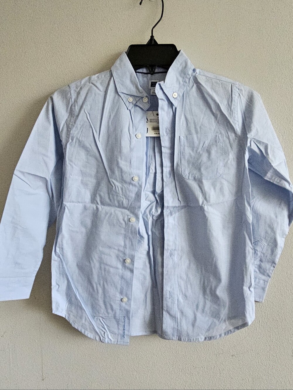 Janie and Jack Light Blue Button-Down Boys Shirt Size 7